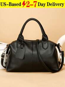 Ladies' Vintage Newspaper Print Canvas Handbag - High-Quality Check Pattern, Fixed Shoulder Strap, Zipper Closure And Polyester Lining, Large-Capacity Coffee Brown Travel Shopping Daily Fashion Accessory This  Is Suitable For Young Girls For Their Birthday, Prom And Graduation And Also A Lovely Gift For Friends, Mother, Lover On Special Days Such As Valentine's Day, Christmas, Anniversaries.Can Be Used As Thanksgiving, Halloween,Christmas Gift. - 彩色 - 查看 13