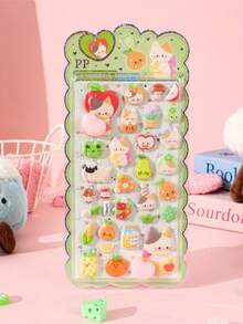 1pc (Random Style) Crystal Stickers, Cute Princess Girl Baby Stickers, Painting Stickers, Best Gift For Holidays - Multicolor - View 3