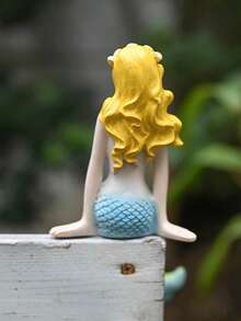 Aquarium Landscape With Miniature Mermaid Design, Home Decoration, Garden, Terrace, Patio Decoration, Desk, Home Resin Decoration, Swimming Pool, Balcony Layout.