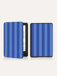 1pc Blue Plaid Pattern E-Book Protective Case, Compatible With Kindle Paperwhite 5, IPad (A16) 11 Inch 11th Gen 2025, IPad 10.2 Inch 10th Gen, Auto Wake/Sleep Function, Slim & Lightweight, Perfect Fit To Protect Your Tablet/E-Reader - Multicolor - View 3