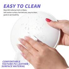 Round Super Soft Fiber Leather Elbow Pad, Professional Non-Slip Base, Manicurist Hand Rest Cushion, Suitable For Salon And Home Use - Multicolor - View 3