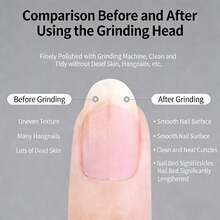 Nail Buffing Head,Russian-Style Nail Polishing Diamond Head Set, 6-Piece Box, Pre-Treatment Cuticle Remover Head Set Grinding Head Of Grinding Machine