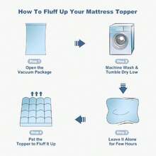Twin Mattress Topper, Thick Pillow Top Pad For Back Pain Relief, Cooling Soft Mattress Cover With Deep Pockets 6-15 Inch,37123301 - Màu be - Xem 6