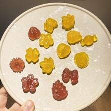 Flower Candy Silicone Mold - Daisy/Tulip/Bow/Leaf Shapes, Suitable For Making Chocolate, Jelly, Ice Cubes, Pudding And Desserts - Multicolor - View 6