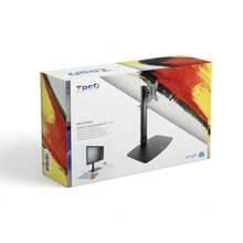 Soporte de Mesa para Pantallas 17"-27" VESA 75x75 y 100x100 Ajuste de Altura Manual 360-540 mm Negro - Negro - Ver 6