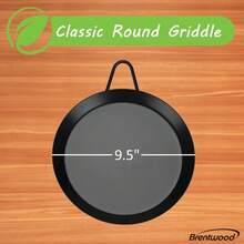Single Burner Nonstick Carbon Steel Round Comal Griddle 9.5 Inch - 1 - 查看 6
