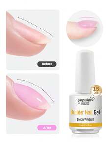 15ml Clear Building Nail Gel Nail Polish For Strengthener Gel Extension Gel Base Coat In A Bottle Soak Off Uv Led Gel Nail Extension - Clear - View 13