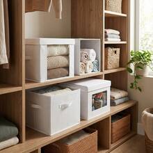 Storage Bins With Lids - 白色 - 查看 5