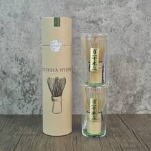 2-Pcs New Matcha Tea Set, Japanese Style, Includes 100 Tea Leaves, 120 Tea Leaves, 80 Tea Leaves, Tea Whisk, Paper Drum Packaging, And Egg Beater