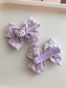 Sanrio 2pcs Hello Kitty, Kuromi, My Melody, Cinnamoroll Hair Clips, Cute Kawaii Girls Hair Accessories, Fashion Hair Clips, Suitable For Party And Daily Use - Multicolor - View 11