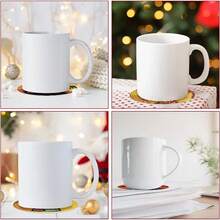 8件套DIY 5D钻石画杯垫套装（酒杯主题）带支架 | 闪亮饮品杯垫，适合家居酒吧/派对装饰和礼品