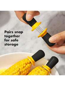 TendenciaOXO 11263300 Good Grips - Juego De Soportes Para MaíZ (8 Piezas, Talla úNica), Color AmarilloCalidad Premium - 1 - Ver 4