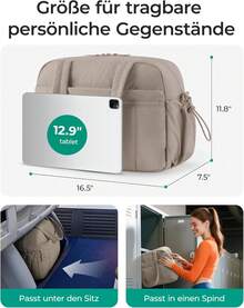 Lightweight, Quilted Sports Bag, Gym Bag With Multiple Compartments And Adjustable Shoulder Strap, Water-Resistant Nylon Travel Bag For Training/Commuting - 黑色 - 查看 6