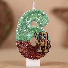 Brainrot Abstract Animal Digital Candle Number 0-9 Kids Birthday Cake Decoration Supplies Cartoon Party Accessories Supplies - Multicolor - View 5