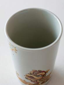 1个350毫升陶瓷可乐杯，适用于家庭聚会、毕业派对、咖啡杯、牛奶杯、水杯、漱口杯，日本热销设计 - 彩色 - 查看 6