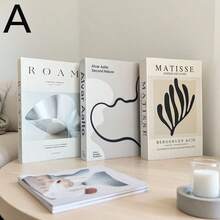 3pcs Realistic Book Decor, Luxury Decorative Books, Living Room Decor, Home Decor, Coffee Table Books, Modern Stylish Decorative Books, Stackable Display Books, Hotel Decor, Gifts - Multicolor - View 13