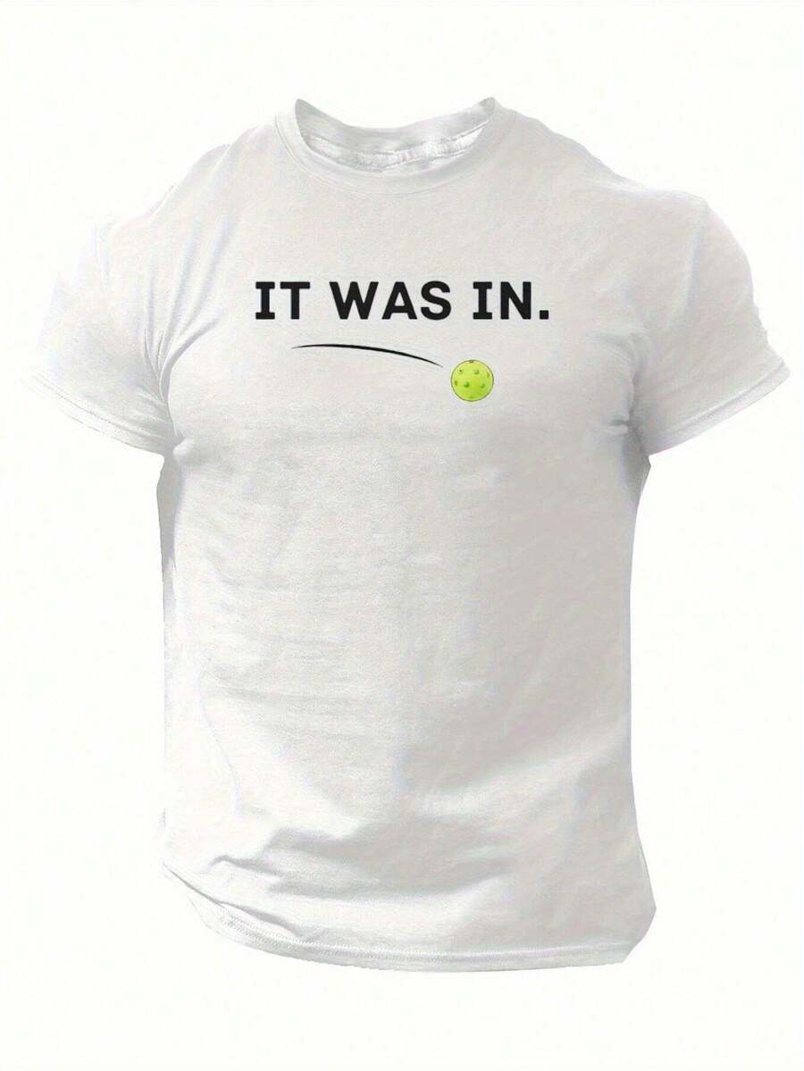 Camisetas humorísticas de manga corta para hombres con diseños de pickleball, perfectas para la primavera y el verano. - Negro - Ver 1