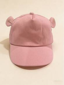 1PC Baby Toddler Cute Ear Baseball Caps Snapback Hat Girls Boys "Smile" Adjustable Infant Sport Cap Suitable For Outdoor Travel Beach Hat - Multicolor - View 7