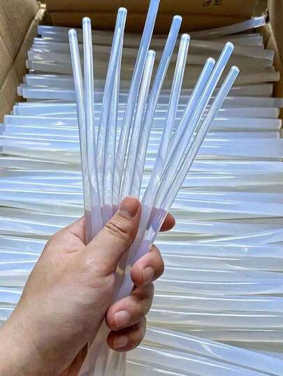 10/100pcs Mini Super Transparent Hot Melt Glue Sticks, Size: 0.27 X 7.87 Inches, Transparent Hot Melt Glue, Smooth & Clear, Odorless, Strong Adhesive, Compatible With Most Hot Glue Guns, Suitable For DIY, Arts, Crafts, Sealing, Woodworking, Plastic, Fabric, Ceramic, Etc. The Working Time Of The Product Tools May Have A 5% Difference.