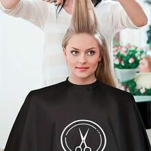 4 buc pelerină profesională pentru coafor cu design de foarfecă - guler reglabil antistatic, material neted de înaltă calitate, îmbrăcăminte de coafură unisex - accesoriu profesional de salon, material antistatic