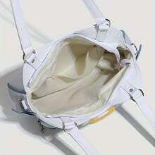 Cool Y2K Millennial Girl Style Ita Bag, Versatile Mechanical Cat Mini Backpack, Small Capacity Ita Bag, 2025 New Arrival, Y2K Anime Style, Cute Preppy Transparent Crossbody Shoulder Bag. - 藍色 - 查看 5