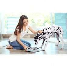 1pc Dog Puzzle Toys Slow Feeder Interactive Increase IQ Food Dispenser Non-Slip Slowly Eating Bowl Cat Dogs Food Games - Dark blue - 查看 7