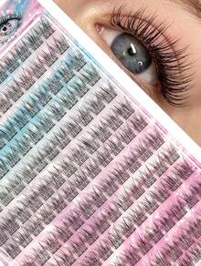 156 Cluster C/D Type Fluffy Eyelashes - Individual Lashes With A Natural Look, Suitable For Beginners, DIY Eyelash Extensions, Perfect For Cosplay, Anime, And Everyday Makeup, Cosplay Eyelashes, Lash Clusters, Individual Lashes, Eyelashes, False Eyelashes, Ideal For Daily Use, Cosplay Anime Style - C - 查看 7