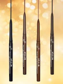 1pc Stila All Day Waterproof Eyeliner Pencil, 0.35g, Classic Black Color, Smudge-Proof, Sweat-Resistant, Suitable For Beginners, Daily Commute And Heavy Makeup - Waterproof Eyeliner - Black 0.35g - View 4