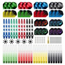 HUANQU 152pcs Darts Accessories Set, Includes: 45mm Aluminum Dart Shafts, 41mm Gradient Color Dart Shafts, PET Dart Flights, Dart Protectors, O-Rings, Suitable For All Darts Players - Vibrant Mixed Colors, Durable PC Material, Compatible With Soft Or Hard Tip Darts, Perfect For Christmas, Valentine's Day, Chinese New Year, Birthday And Other Holidays, Darts Accessories, Best For Christmas, Ideal For New Year - Multicolor - View 7