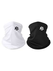 1pc/2pcs/Multi-Pack Unisex Windproof Dustproof Face Mask, Suitable For Outdoor Sports, Hiking, Cycling, Fishing, Sun Protection, Available In Solid Color & Printed Designs - Multicolor - View 15