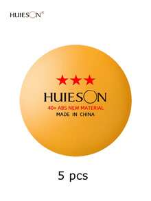 HUIESON 40+ABS Three Stars Table Tennis Ball, High Elasticity, , Multi-Ball Training Table Tennis Ball