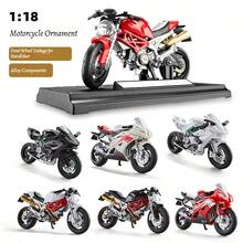 Kawasaki Ducati Motorcycle Model, Realistic Motorcycle Model Toy, Gift For Boyfriend, Friend, Teenagers, Cool Motorcycle Collectible, Motorcycle Decor, Birthday Gift, Special Gift - Multicolor - View 5