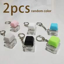 Fidget Keychain Cover, Unique Office Desk Accessories Stress Relief Toy, Fun Birthday Surprise Gift - Multicolor - View 5