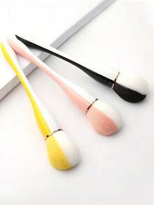 1pc Large Fluffy Powder Brush, Makeup Brush For Blush, Foundation, Loose Powder, Soft Bristles, Makeup Tool