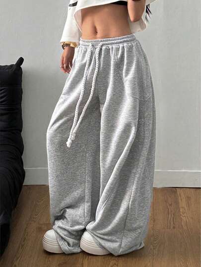Women's Fall Streetwear Fashion Casual Vintage Corduroy Textured Long Baggy