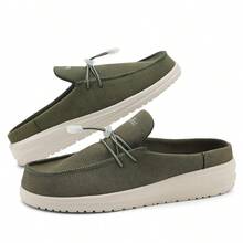 Women's Fashion Slip-On Loafers, Versatile New Style, EVA Soft Sole, Comfortable & Durable - Army Green - View 3