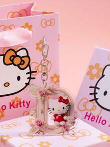 SANRIO Móc khóa túi xách hình Hello Kitty dễ thương bằng acrylic xuyên biên giới, gồm 26 chữ cái tiếng Anh, đang thịnh hành. - Nhiều màu - Xem 31