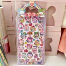 Embossed Stickers, Cute Cartoon Animal Stickers (Kids), Forehead Stickers, Cartoon Stickers (Girls), 3D Decorative Stickers, Toy Stickers, Phone Case Stickers, Notebook Decorative Stickers, Handmade Stickers, Fun Stickers, Diary Decorative Stickers, Graffiti Stickers, And More. - Multicolor - View 11