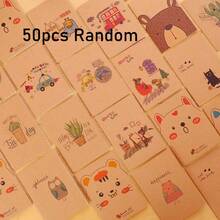 10pcs/30pcs/50pcs Mini Cartoon Notebook, Portable Kraft Paper Diary, Ideal School Reward Gift, Suitable Student Small Prize Notebook, Back To School Supplies, Thanksgiving, Student Stationery, Halloween, Christmas, New Year Gift - Multicolor - View 7