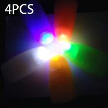 LED Magic Finger Lights, Magic Tricks, Thumb Lights, Pranks Toys, Luminous Magic Fingers, Fake Fingers, Magic Show, Party Supplies, Magic Props, Decorations - Multicolor - View 21