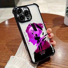 Funda de Teléfono de Anime de Moda Hunter, Compatible con iPhone 16 15 14 13 12 11 Pro Max X XR XSMAX 8 7 Plus, Funda Trasera Transparente Suave a Prueba de Golpes - Colores mezclados - Ver 2