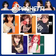 5张/套 - “Pasta” - SAKURA/KAZUHA/EUNCHAE/CHAEWON/YUJIN Lomo卡套装，K-Pop收藏卡，Lomo卡，特别版迷你卡，激光雕刻卡，照片卡，闪光卡，适合K-Pop粉丝，生日礼物，K-Pop周边，粉丝收藏品，装饰卡，光面，高品质纸张，偶像爱好者，卡片收藏家 - 彩色 - 查看 8