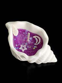 1pc - Ocean Style Seashell Scented Candle, Handmade Jelly Candle, Creative Gift Decor, Island Culture Souvenir, Creative Seashell Shaped Scented Candle, Jelly Candle Seashell Souvenir, Fragrance Home Bedroom Decor, Starfish & Seashell Candle - Multicolor - View 11