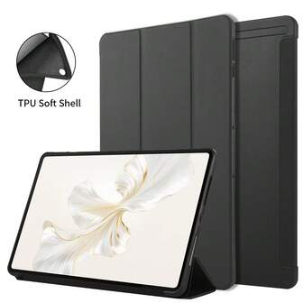 Mjukt, trippelvikbart surfplattefodral för iPad 11:e generationen A16 (2025)/iPad 10:e generationen 10,9" (2022)/iPad Air 11" (2025) (M3)/iPad Pro 11" (2024)/iPad Pro 11" (2025)/Honor Pad X8a/X8/X8 Pro/X9/X9A, ultratunn/smart stativ/automatisk väckning/viloläge