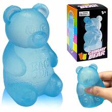 1/4个泰迪熊糖果球挤压玩具，缓解焦虑，帮助集中注意力，麦芽填充，感官游戏挤压玩具，感官减压玩具，慢回弹挤压玩具，生日派对小礼物，礼品袋填充物 - 彩色 - 查看 13