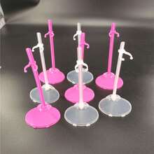 5/20 piezas Soporte de exhibición transparente | Duradero y moderno | No se necesita energía, adecuado para decoración del hogar y la oficina, soporte para muñecas (estilo aleatorio) - transparente - Ver 10