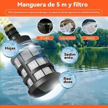 ACOVARK Hidrolavadora Inalámbrica Portátil con 2 Boquillas y Cañón de Espuma, Pistola para Hidrolavadora con Manguera de 5m, Alcance de 6-8 Metros, con Caja de Herramientas, para Pisos y Vehículos - 1 - Ver 2