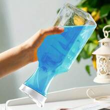 1/2 bình đựng bột giặt vuông (đen trắng), dung tích 1500ml, tiết kiệm không gian, thích hợp để đựng trong phòng tắm và nhà bếp, chất liệu nhựa, có thể đựng nước xả vải, bột giặt dạng lỏng, có nhãn dán tăng hương thơm, nắp chống rò rỉ, sử dụng được quanh năm. - Trong sáng - Xem 6