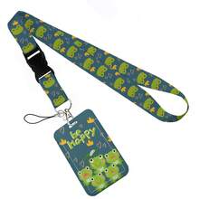 Animal Collection The Vertical Card Holder Horizontal Card Neck Strap Lanyards For Keys Keychain Badge Pass Hang Rope - Multicolor - View 82