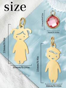 1pc Customized Birthday Stone Doll Keychain, Personalized Birthday Stone Doll Keychain, Can Customize 1-5 Boy/Girl Keychains, Keychain Accessories, Bag Pendant, Customized Family Keychain Gift, Name Customization, Christmas, Halloween, Anniversary Gift, Suitable For Fathers, Mothers, Birthday Gifts, Mother's Day And Father's Day Gifts, Gifts For Couples, Best Friends, Daughters And Sons - Multicolor - View 6